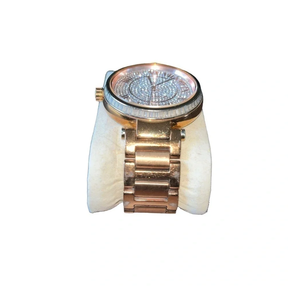 Michael Kors Rose Gold/Bronze Diamond Watch